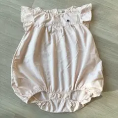 POLO Baby ストライプ フリル袖ロンパース