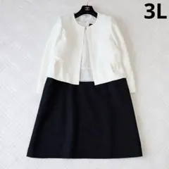 フォーマル セット ワンピーススーツ セレモニー 大きいサイズ 3L 入園式