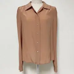 PRADA プラダ ギャザー シルク ブラウス 長袖 シャツ 42 XL〜Lのサムネイル