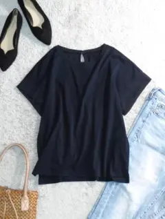 未使用 デッサン アンタイトル 異素材ドッキング カットソー Tシャツ 2/Mのサムネイル
