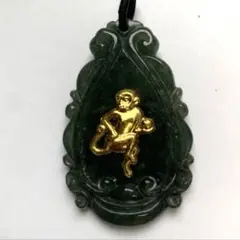 G03:K24 翡翠 ペンダントトップ 猿 (十二支) G03:K24 翡翠 ペンダントトップ 猿 (十二支) - メルカリ