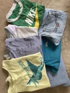 100㎝まとめ売り　恐竜デザインTシャツ　NikeロゴTシャツ　ズボン　セット
