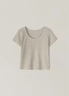 OHOTORO - Waffle Back U Top（oatmeal）のサムネイル