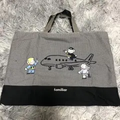 ANA コラボ familiar キャラクター刺繍 レッスンバッグ - メルカリ