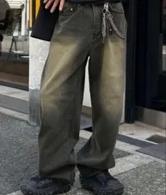 Chikashitsu +　チカシツプラス　デニムパンツ　Mのサムネイル