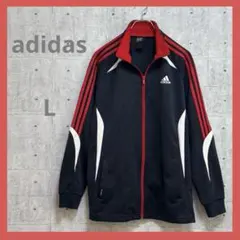 adidas climalite 【L】 ジャージ ネイビー レッド