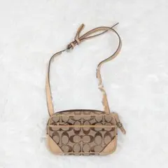 【COACH】 コーチ シグネチャーウエストポーチ　ショルダーバッグ