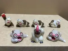 ポケモンキッズ指人形　ナマケロ　ヤルキモノ　ケッキング