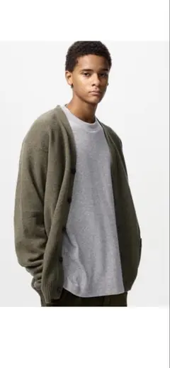 UNIQLO ソフトニットフリースクルーネックT Lサイズ