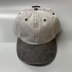 新品未使用 ニューハッタンキャップ 帽子 CAP メンズレディース兼用 グレー黒