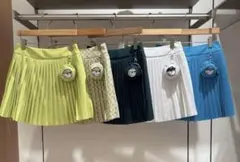 Malbon マルボンゴルフイエロープリーツスカートMサイズのサムネイル