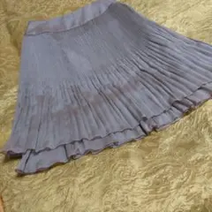 LAURA ASHLEY プリーツスカート サイズ7 ピンクグレー