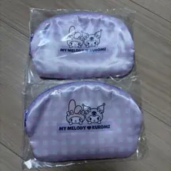 ★モスバーガー マイメロディー&クロミ サテンポーチ 2個セット★
