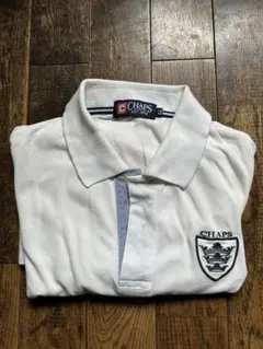CHAPS ホワイト メンズポロシャツ L