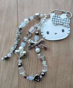 ブリルミーBRILMYハローキティ★ミラー付きビーズストラップ