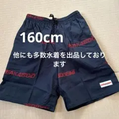 男の子　水着　160cm PEAKABOO ネイビー　文字赤色　新品