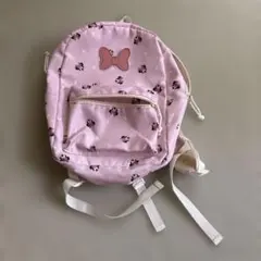 ミニーマウス柄 ピンクリュック