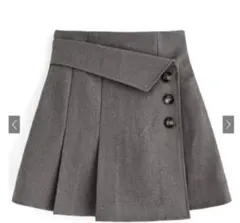 grl インパン裏地付きアシンメトリーミニスカート　tu725 M