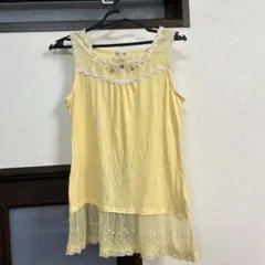 axes femme タンクトップ イエロー レースのサムネイル