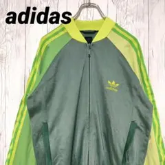 adidas アディダス トラックジャケット 刺繍ロゴ レアカラー L 00s