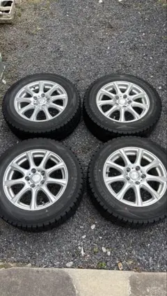 ES FS社外ホイール17インチ 215/60R16スタッドレスタイヤ付 4本 ☆ES FS社外ホイール17インチ 215⁄60R16スタッドレスタイヤ付 4本 中古