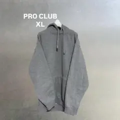 PRO CLUB グレー　ビック　パーカー　裏起毛のサムネイル