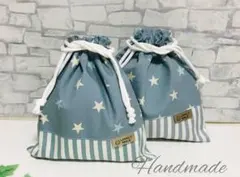 No.544 ハンドメイド♪巾着袋　2点セット☆感謝価格☆