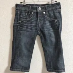 処分価格：デニムハーフパンツ