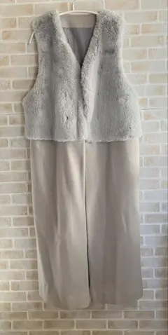 新品未使用 noa-ge ファーベスト コート グレー XL