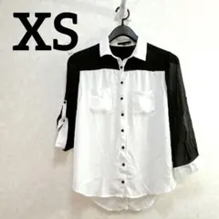 Ro & De シースルー袖 ボタンアップシャツ XS ブラウス シャツ