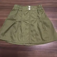 キッズ スカート カーキ 100cm