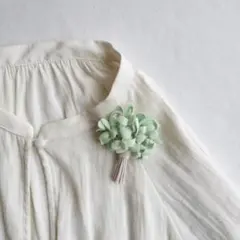 11ハンドメイドコサージュ布花ブローチ入学式卒業式すみれナチュラルオケージョン