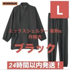 워크맨 X 쉘터 썸머 알파 작업복 상하세트 블랙 L