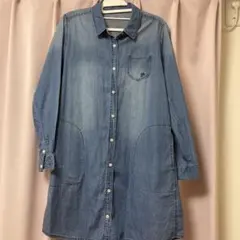 値下げ　ハートマーケット　デニムワンピース　サイズLのサムネイル