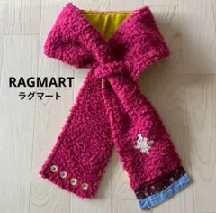 RAG MART 女の子　マフラー　ボア　ピンク　防寒　通園　通学　秋冬