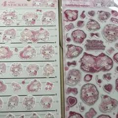 サンリオ マイメロ　キャンディーグリッターステッカー