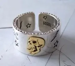 【スカル デザイン リング】【ドクロ】メンズ SILVER 925　指輪