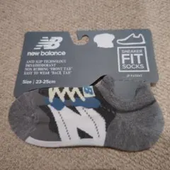 new balance スニーカーフィットソックス グレー23-25cm