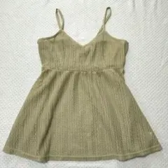 ビスチェ　М　透かし 編み　レース　キャミソール