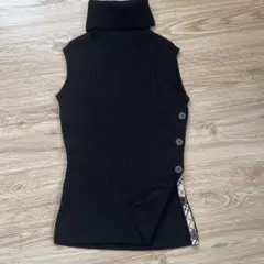 BURBERRY ブラック ニット タートルネック サイズ2