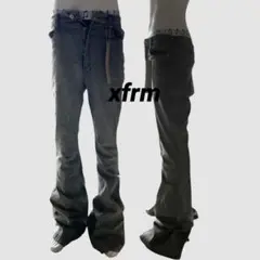 bolan似 opium washed flare denim
