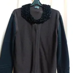 フェンデイ　ダークブラウン ニットカーディガン