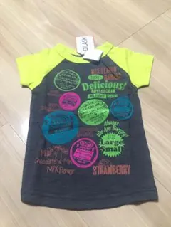 値下げ！DILASH ラグランTシャツ90 グレー×イエロー