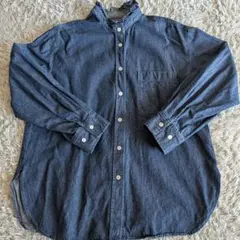 ROPE'PICNIC フリルカラーデニムシャツ