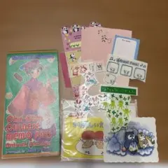平成レトロ　メモ帳、シールセット