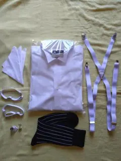 立ち襟 ウイングシャツ 一式6点セット 結婚式