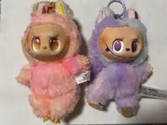 ラブブ似　可愛いキャラクター ぬいぐるみ 2個セット