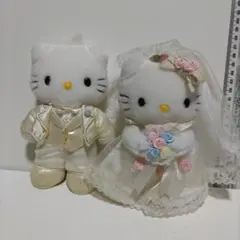 き*）様 ハローキティ ウェディングぬいぐるみセット　激レア　当時物