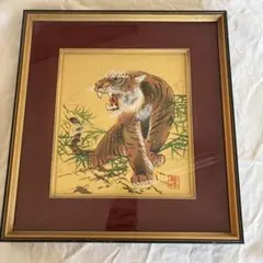 虎の油彩風絵画 大橋翠石「虎」題材お値引き交渉❌❌ - メルカリ