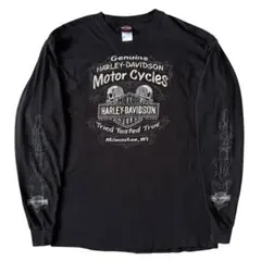 激レアHarley-Davidson ハーレークローバー tシャツ 袖フレイム - メルカリ
